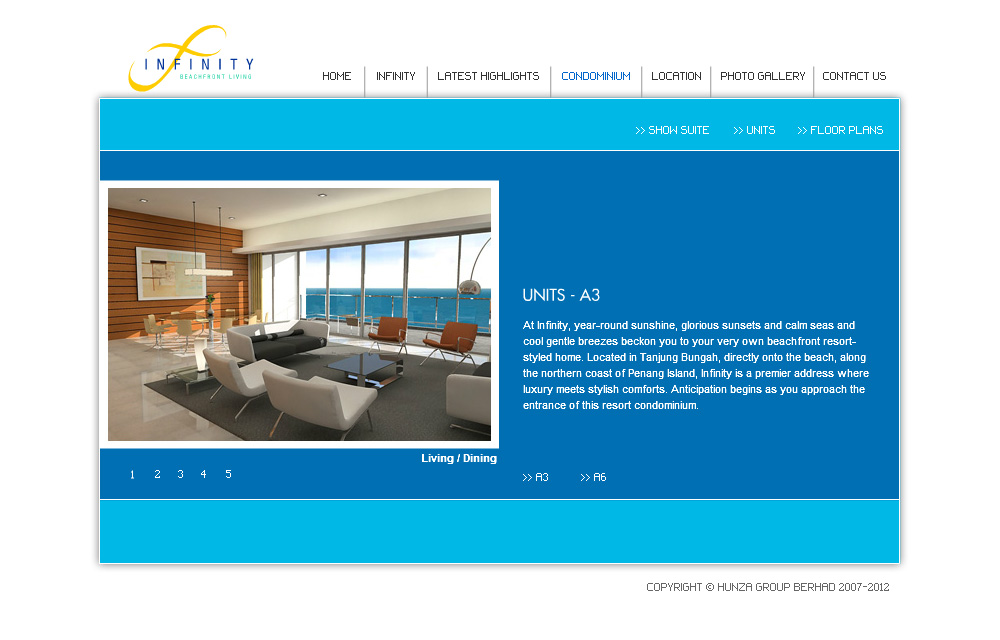 Hunza Infinity website
