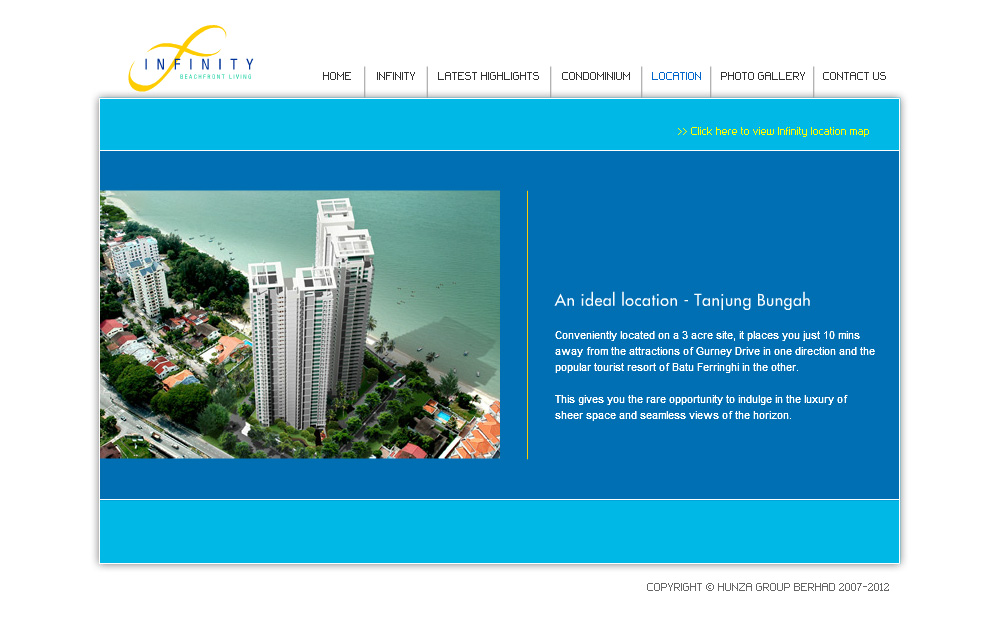 Hunza Infinity website