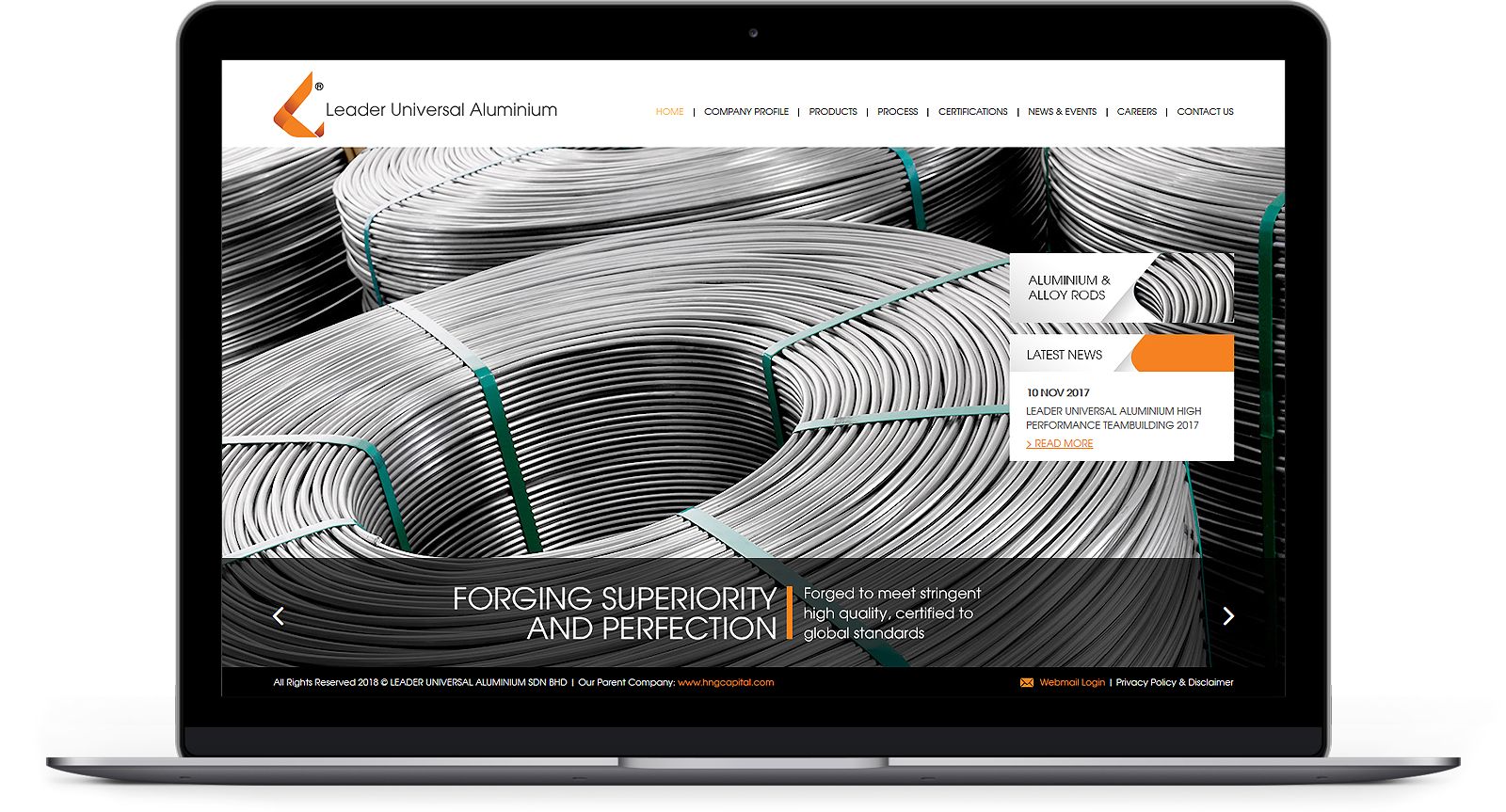 Leader Metal website